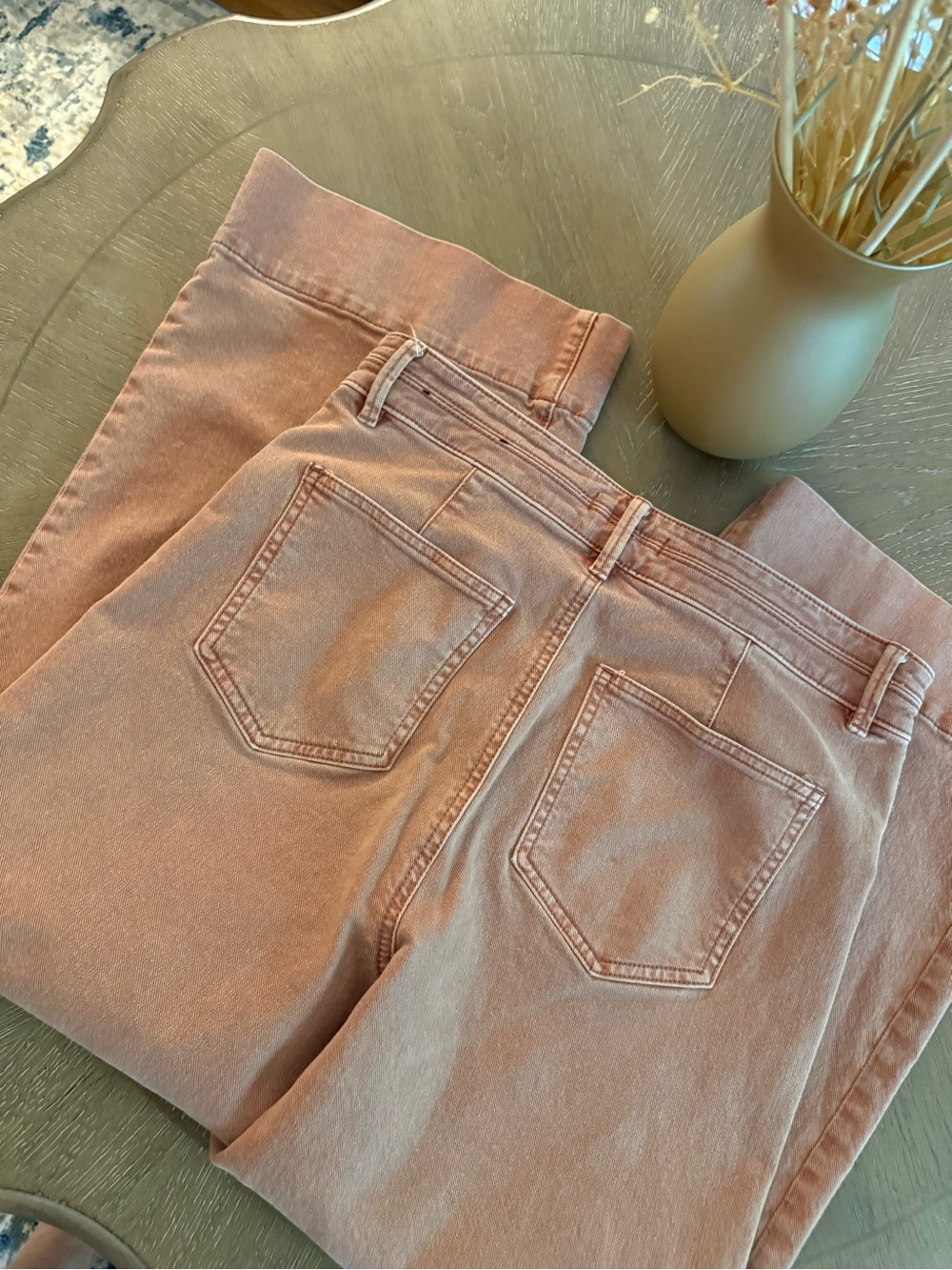 Ann Taylor Wide-Leg Jeans in Dusty Coral - Picture 5 of 5